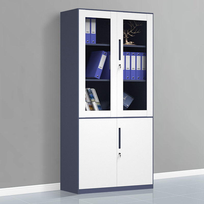 Contemporary File Cabinet Metal Frame Fireproof Vertical File Cabinet with Lock