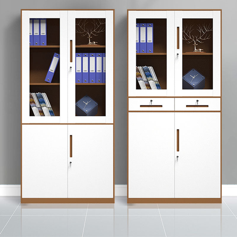 Contemporary File Cabinets Steel Frame Fireproof Vertical File Cabinets with Lock