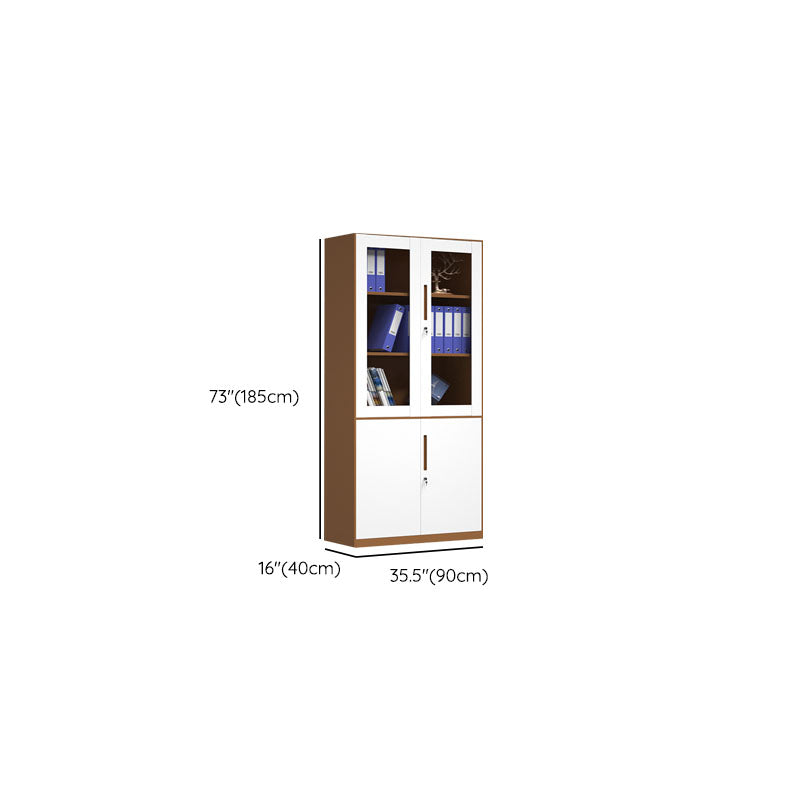 Contemporary File Cabinets Steel Frame Fireproof Vertical File Cabinets with Lock