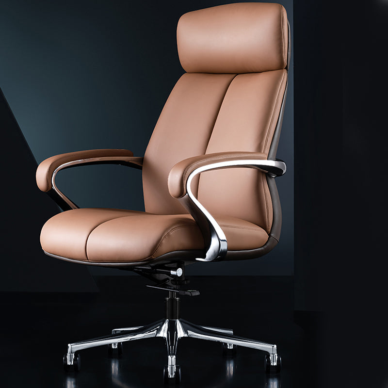 Contemporary Swivel Managers Chair Padded Arms Executive Chair for Office