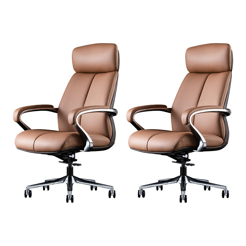 Contemporary Swivel Managers Chair Padded Arms Executive Chair for Office