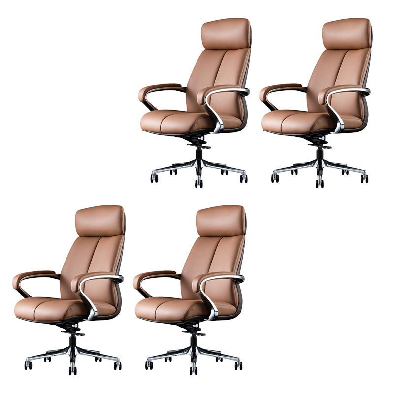 Contemporary Swivel Managers Chair Padded Arms Executive Chair for Office