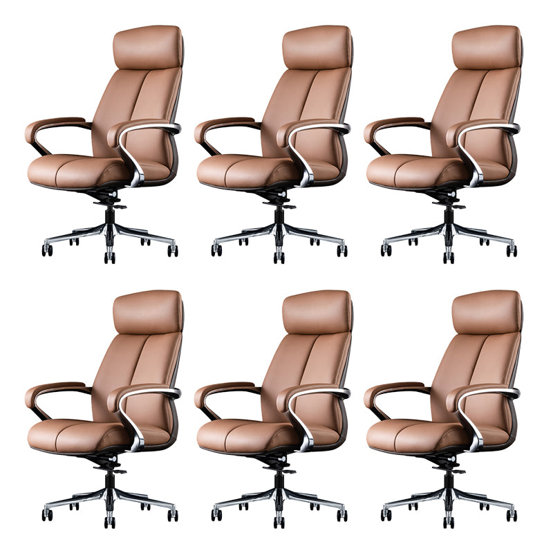 Contemporary Swivel Managers Chair Padded Arms Executive Chair for Office