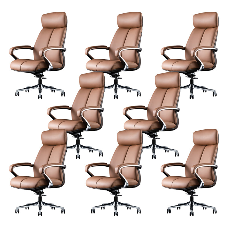 Contemporary Swivel Managers Chair Padded Arms Executive Chair for Office