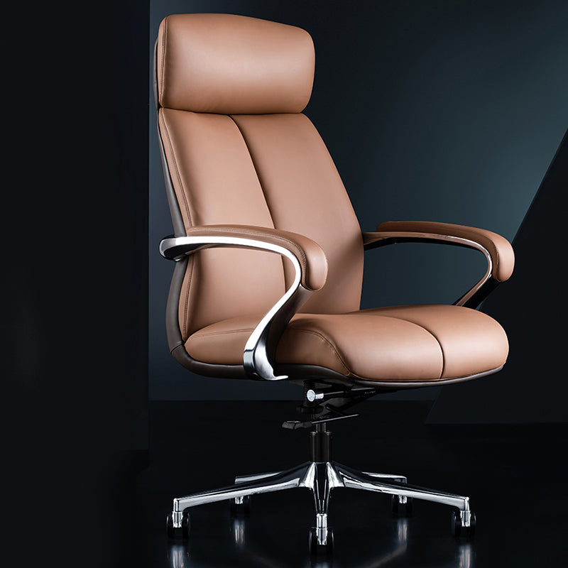 Contemporary Swivel Managers Chair Padded Arms Executive Chair for Office