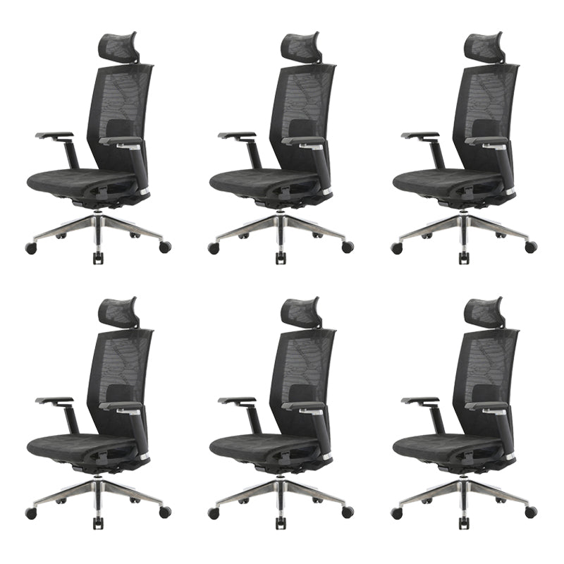 Contemporary Adjustable Arms Desk Chair Mesh Task Chair for Office