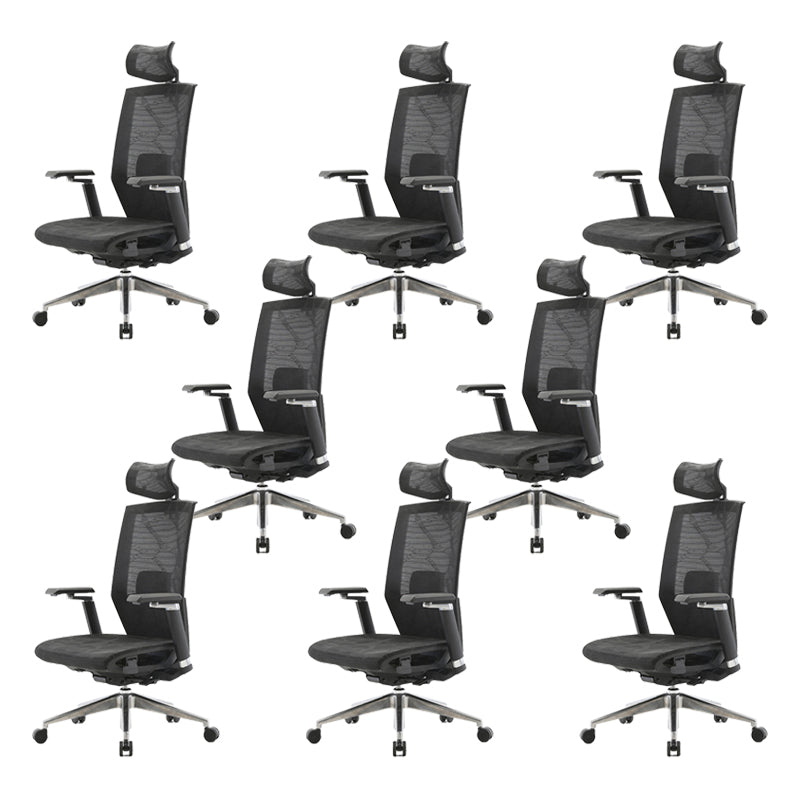 Contemporary Adjustable Arms Desk Chair Mesh Task Chair for Office