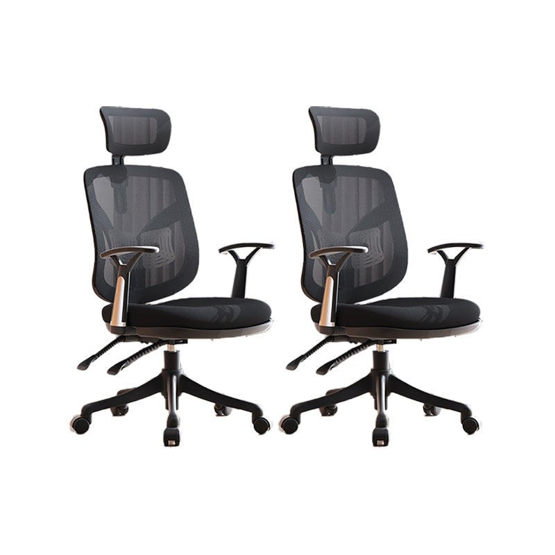 Modern Fixed Arms Desk Chair Ergonomic Task Chair for Office