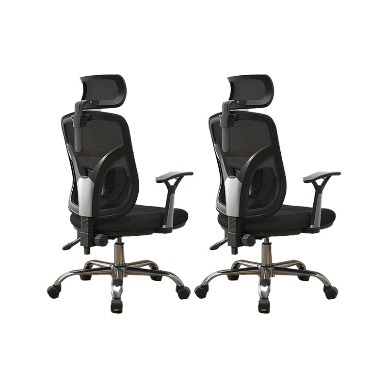 Modern Fixed Arms Desk Chair Ergonomic Task Chair for Office