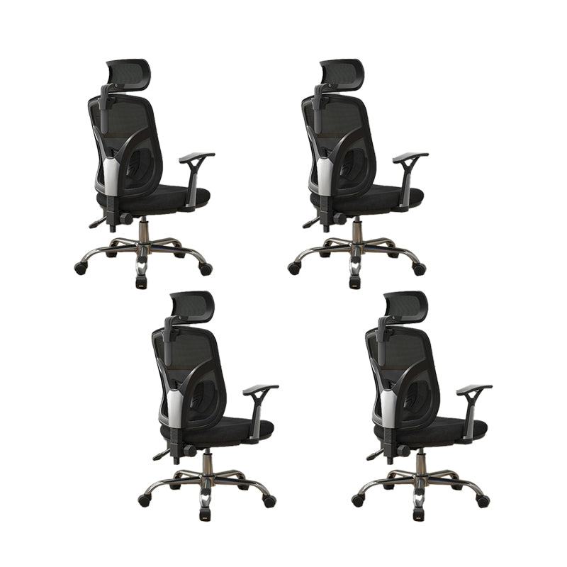 Modern Fixed Arms Desk Chair Ergonomic Task Chair for Office