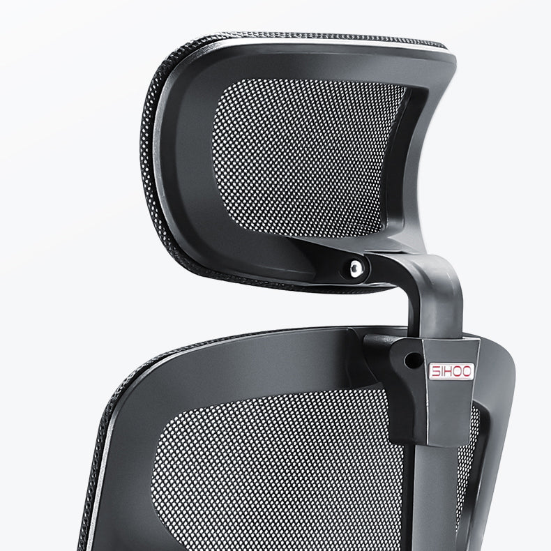 Modern Fixed Arms Desk Chair Ergonomic Task Chair for Office