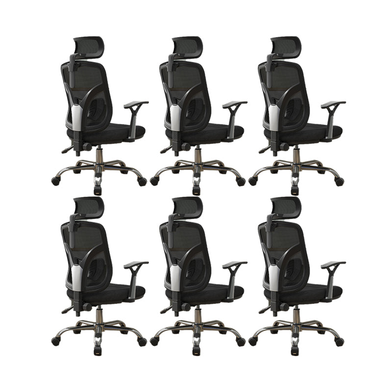 Modern Fixed Arms Desk Chair Ergonomic Task Chair for Office