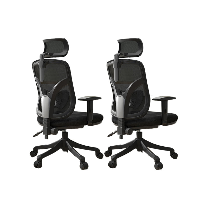 Modern Fixed Arms Desk Chair Ergonomic Task Chair for Office