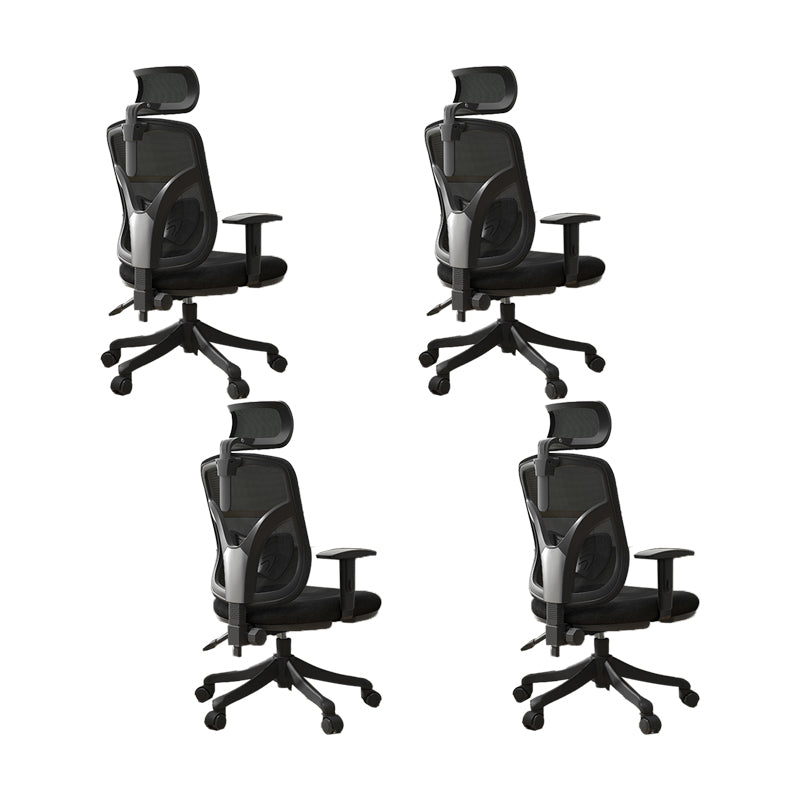 Modern Fixed Arms Desk Chair Ergonomic Task Chair for Office