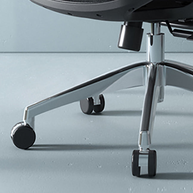 Modern Fixed Arms Desk Chair Height-adjustable Task Chair for Office