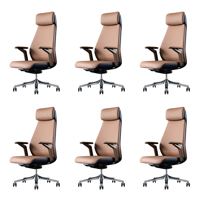 Contemporary Swivel Executive Chair Padded Arms Managers Chair for Office