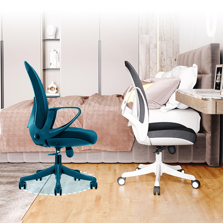 Modern Desk Chair Adjustable Seat Height Removable Arms Office Chair with Wheels