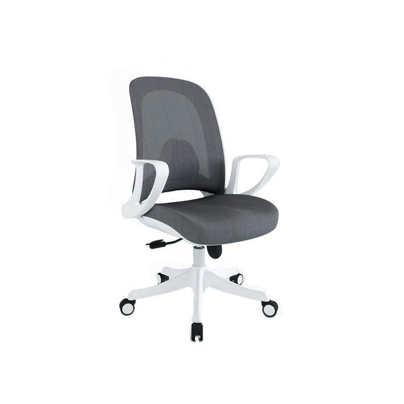 Modern Desk Chair Adjustable Seat Height Removable Arms Office Chair with Wheels