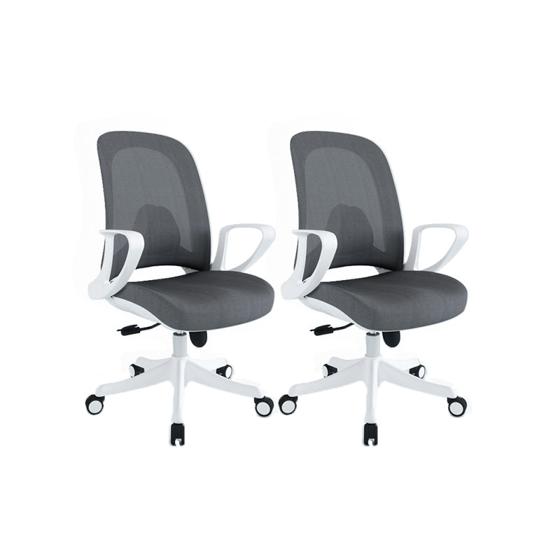 Modern Desk Chair Adjustable Seat Height Removable Arms Office Chair with Wheels