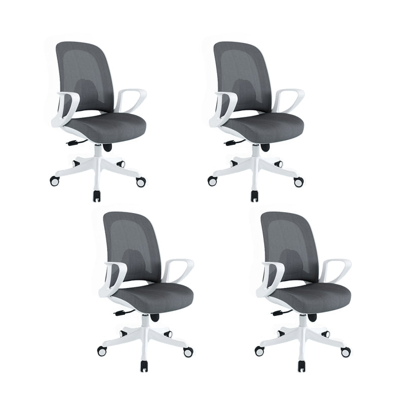 Modern Desk Chair Adjustable Seat Height Removable Arms Office Chair with Wheels