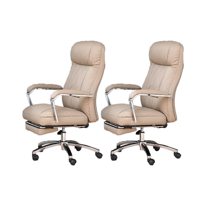 Modern Desk Chair Adjustable Seat Height Padded Arms Office Chair with Wheels