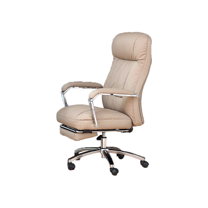 Modern Desk Chair Adjustable Seat Height Padded Arms Office Chair with Wheels