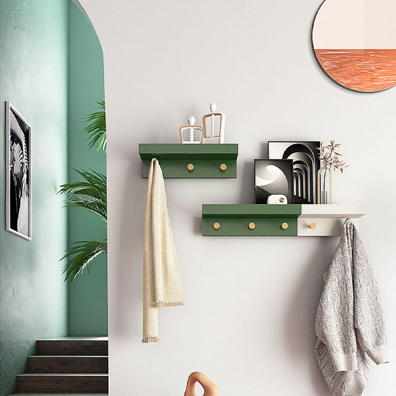 Wall-Mounted Coat Hanger Wood Modern Coat Rack for Living Room