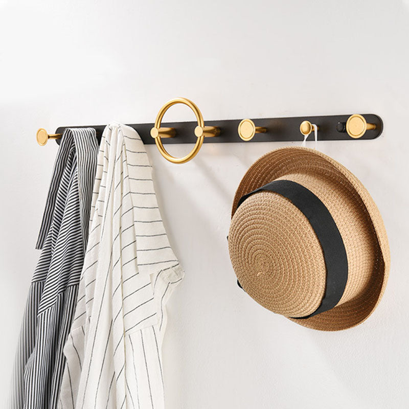 Modern Metal Coat Rack Wall-Mounted Coat Hanger with Hooks for Entry Hall