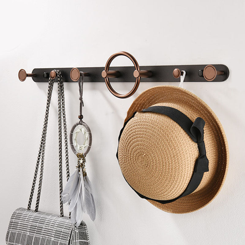 Modern Metal Coat Rack Wall-Mounted Coat Hanger with Hooks for Entry Hall