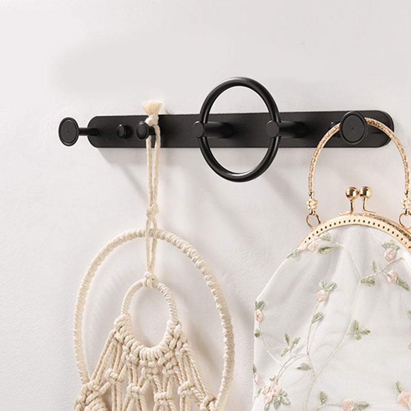 Modern Metal Coat Rack Wall-Mounted Coat Hanger with Hooks for Entry Hall