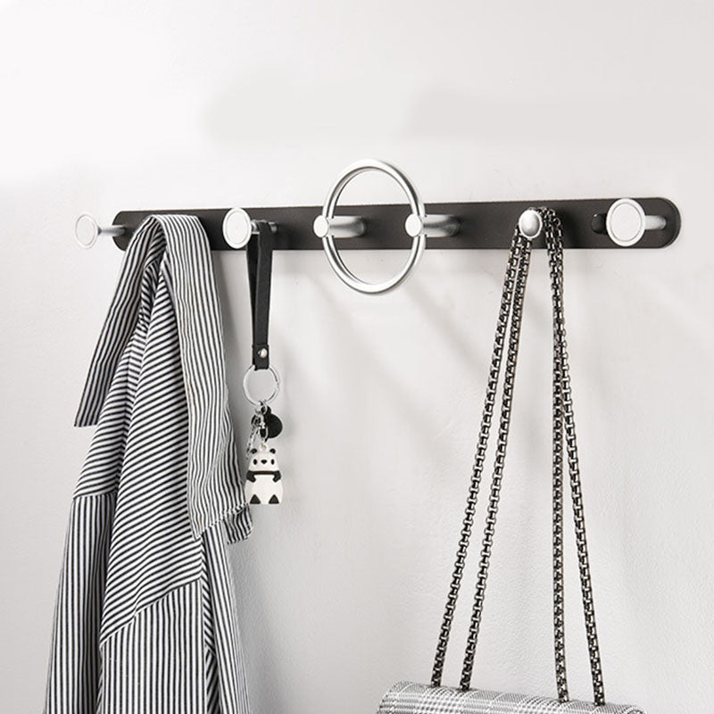 Modern Metal Coat Rack Wall-Mounted Coat Hanger with Hooks for Entry Hall