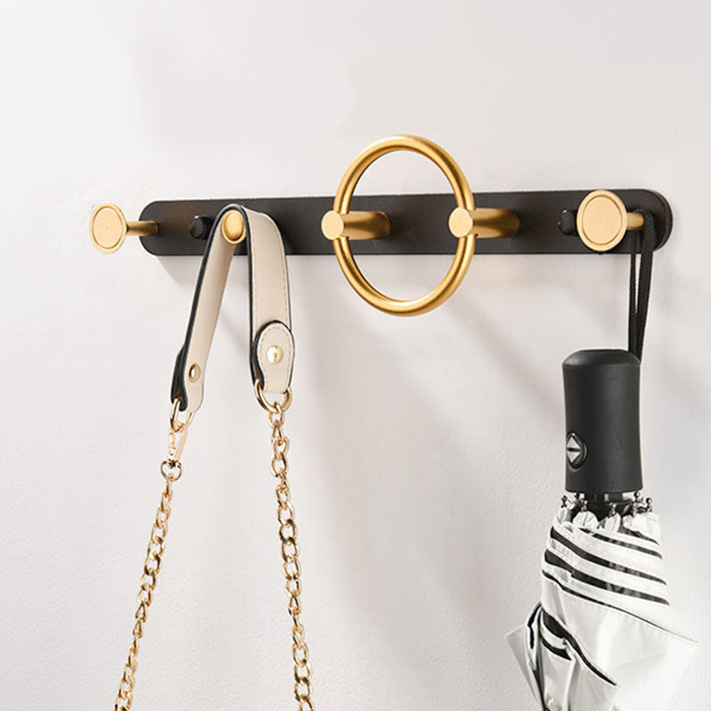 Modern Metal Coat Rack Wall-Mounted Coat Hanger with Hooks for Entry Hall