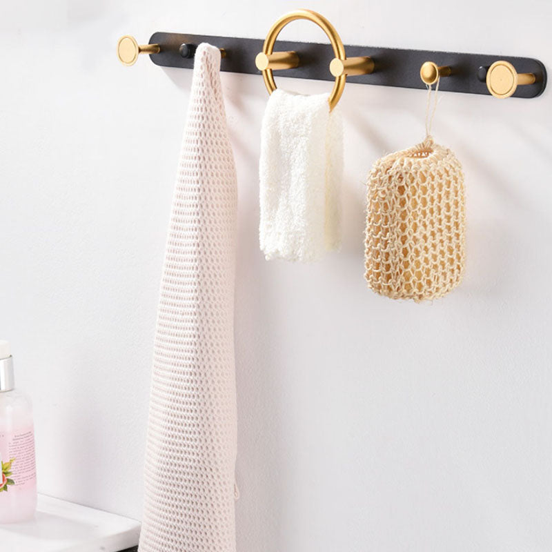 Modern Metal Coat Rack Wall-Mounted Coat Hanger with Hooks for Entry Hall