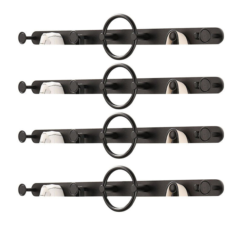 Modern Metal Coat Rack Wall-Mounted Coat Hanger with Hooks for Entry Hall