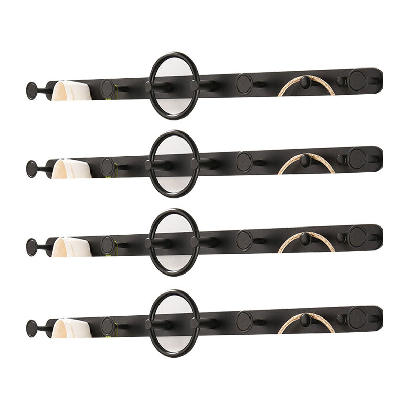 Modern Metal Coat Rack Wall-Mounted Coat Hanger with Hooks for Entry Hall