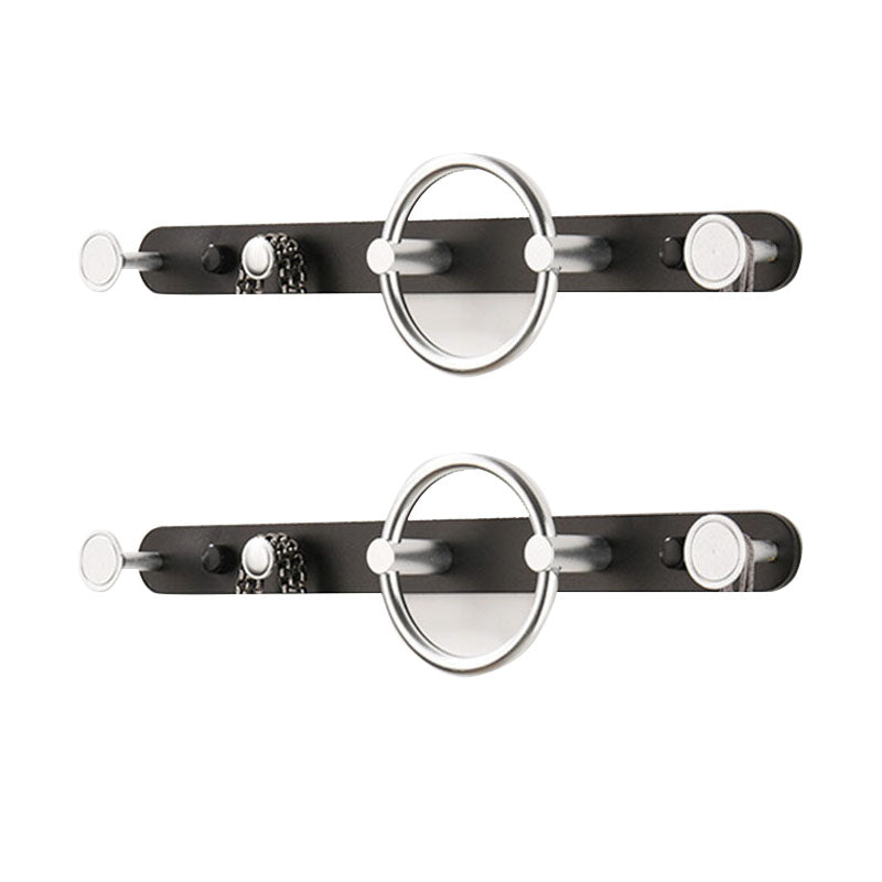 Modern Metal Coat Rack Wall-Mounted Coat Hanger with Hooks for Entry Hall