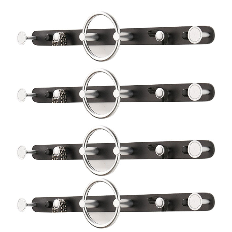 Modern Metal Coat Rack Wall-Mounted Coat Hanger with Hooks for Entry Hall