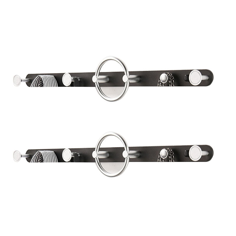 Modern Metal Coat Rack Wall-Mounted Coat Hanger with Hooks for Entry Hall