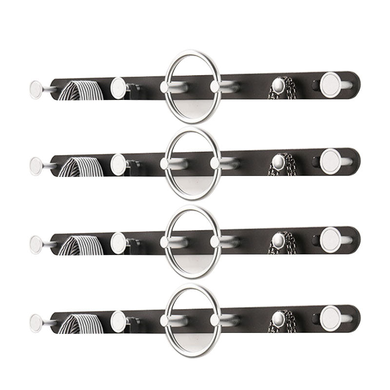 Modern Metal Coat Rack Wall-Mounted Coat Hanger with Hooks for Entry Hall