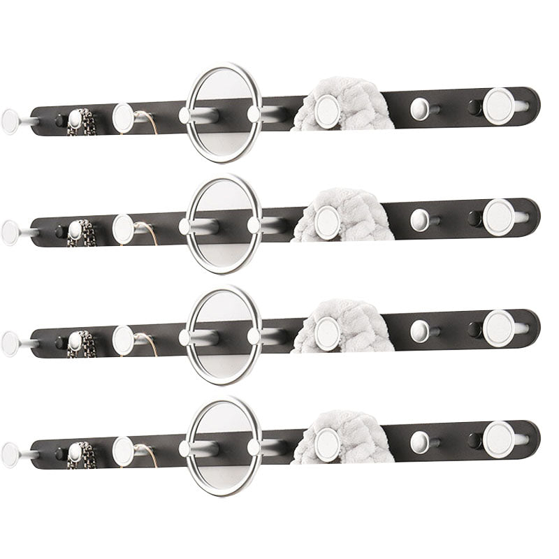 Modern Metal Coat Rack Wall-Mounted Coat Hanger with Hooks for Entry Hall