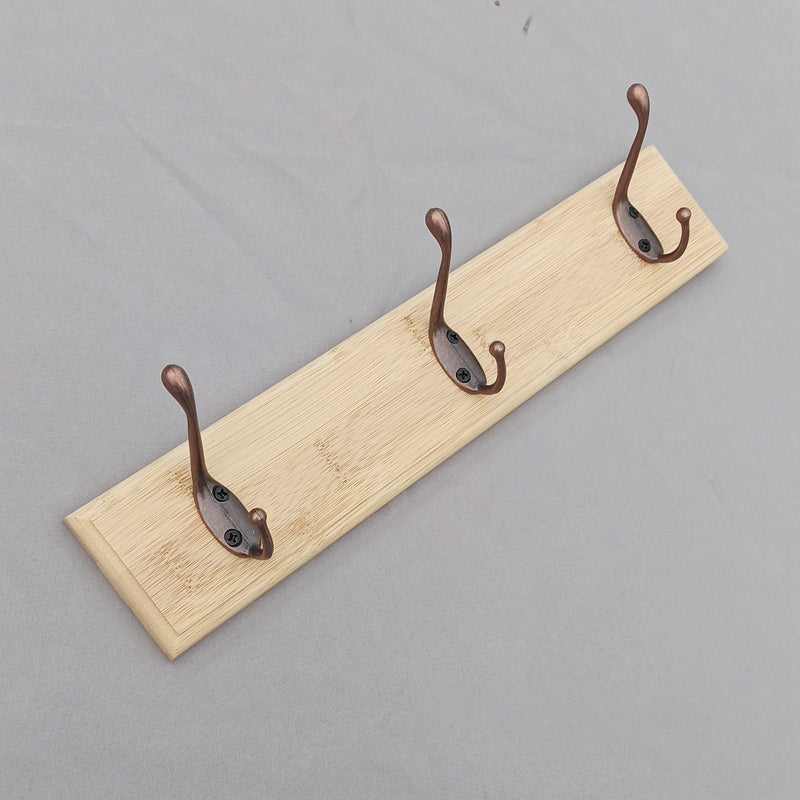 Modern Coat Rack Wood Framed Wall-Mounted Coat Hanger with Hooks