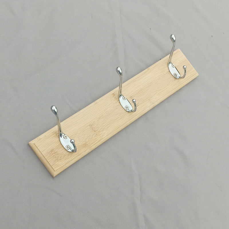 Modern Coat Rack Wood Framed Wall-Mounted Coat Hanger with Hooks