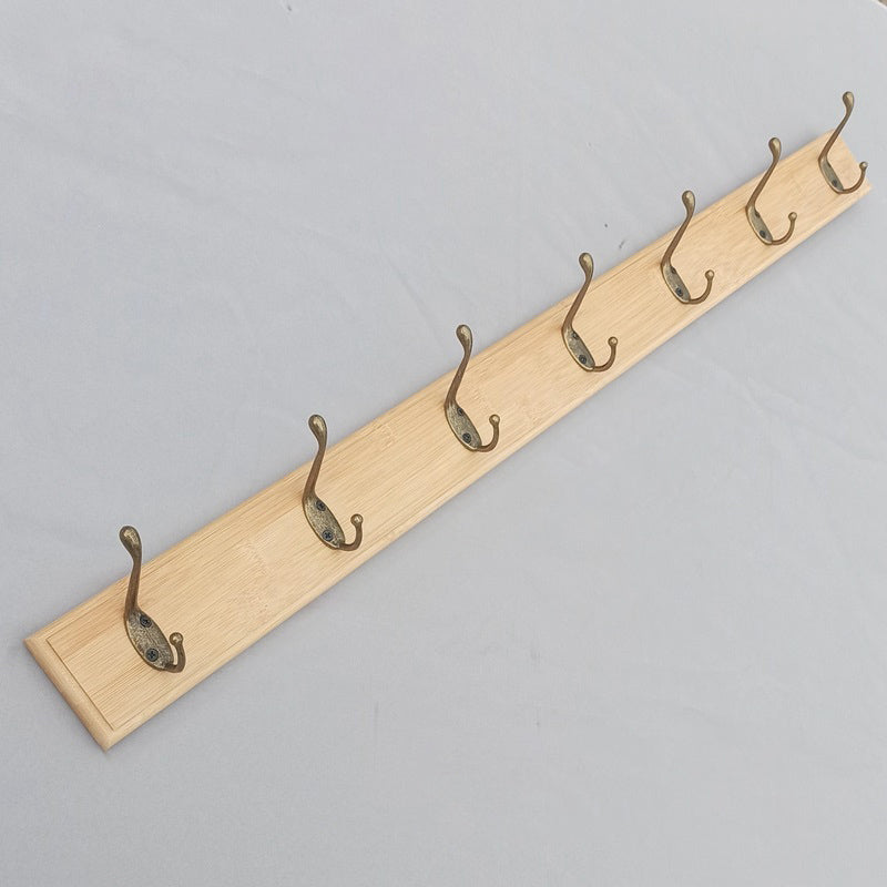 Modern Coat Rack Wood Framed Wall-Mounted Coat Hanger with Hooks