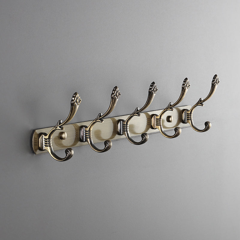 Modern Coat Hanger Metal Framed Wall-Mounted Coat Rack with Hooks