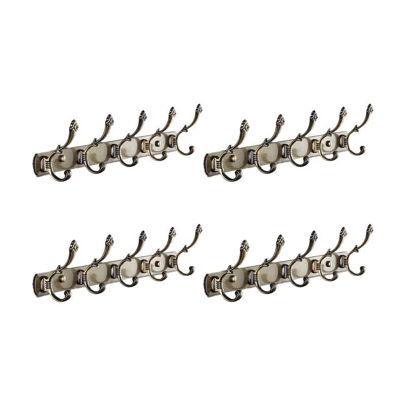 Modern Coat Hanger Metal Framed Wall-Mounted Coat Rack with Hooks