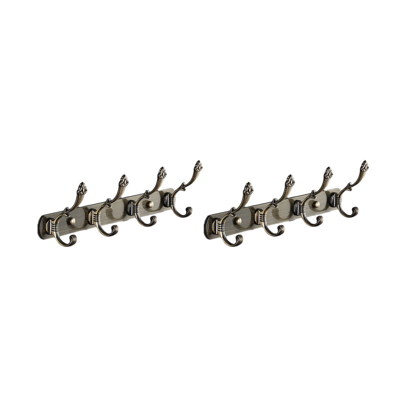 Modern Coat Hanger Metal Framed Wall-Mounted Coat Rack with Hooks