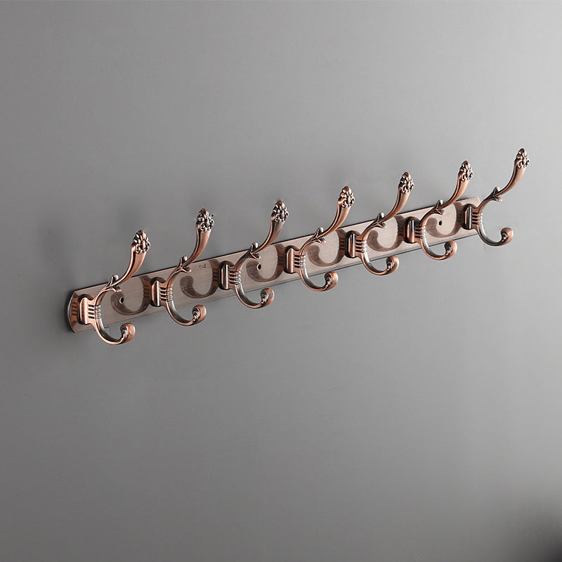 Modern Coat Hanger Metal Framed Wall-Mounted Coat Rack with Hooks