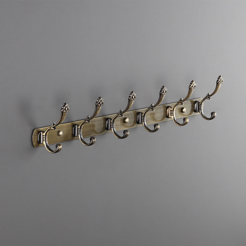 Modern Coat Hanger Metal Framed Wall-Mounted Coat Rack with Hooks