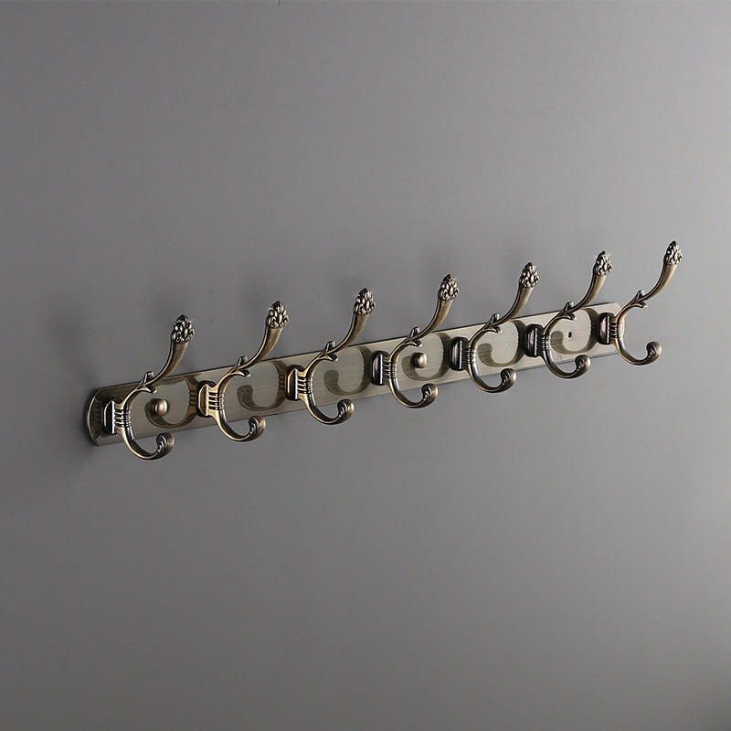 Modern Coat Hanger Metal Framed Wall-Mounted Coat Rack with Hooks