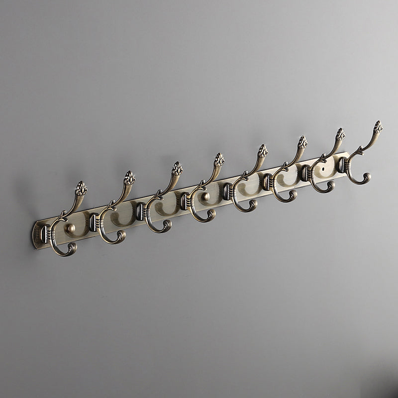 Modern Coat Hanger Metal Framed Wall-Mounted Coat Rack with Hooks